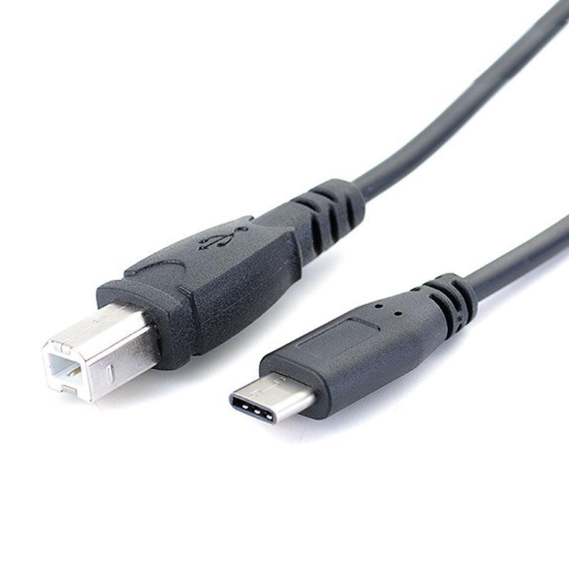 NÖRDIC USB C 3.1 til USB 2.0 B Datakabel 1M USB-skriverkabel