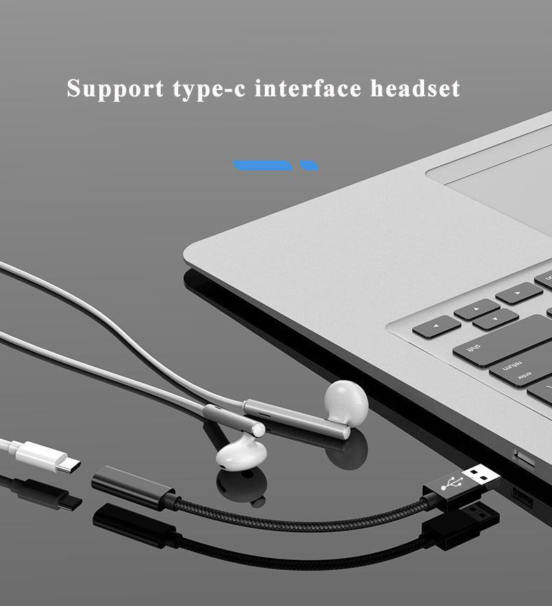 NÖRDIC USB C til OTG USB En adapter Metal Black 15cm
