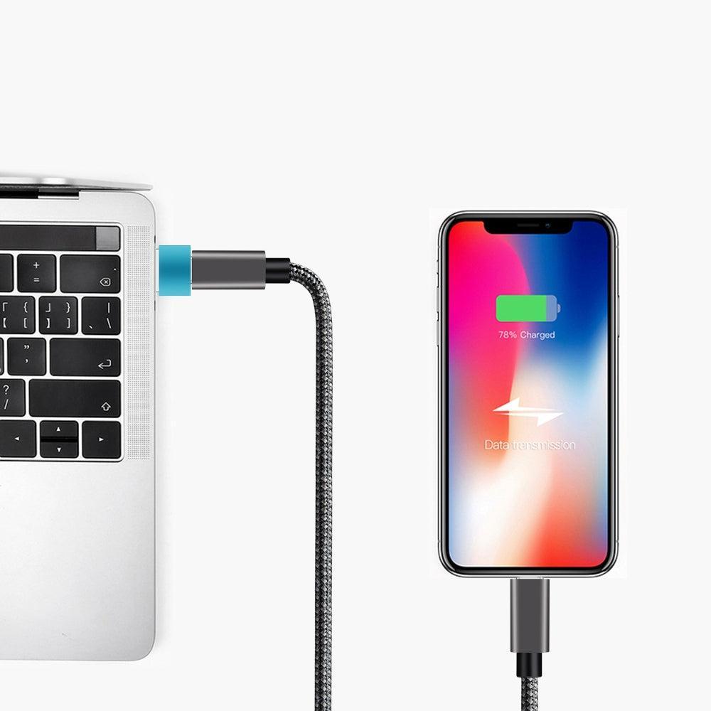 NÖRDIC USB C til OTG USB En mini adapter metall blå