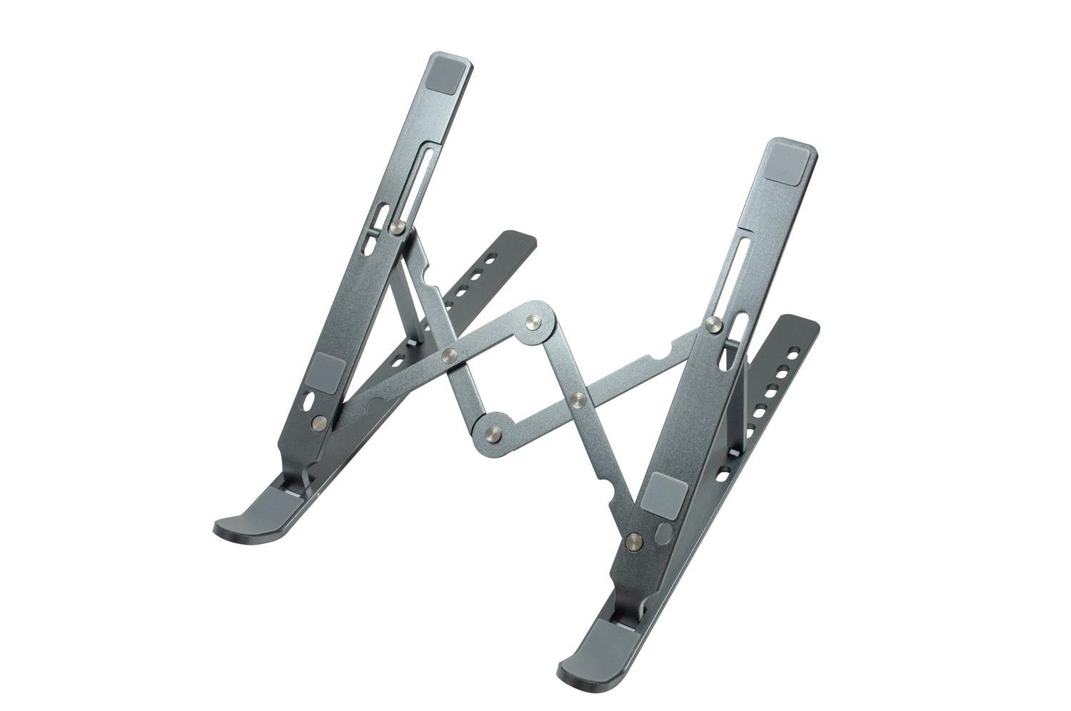 NÖRDIC aluminiumsett Justerbar bærbar tablett Sammenleggbar og mobiltelefoner Laptop Holder Stativ Space Grey