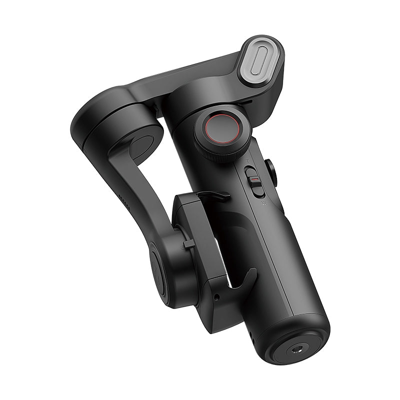 Håndholdt 3-akset telefonstabilisator Sammenleggbar gimbal for iPhone og Android Fokus-hjul og ansikts-/objektsporing