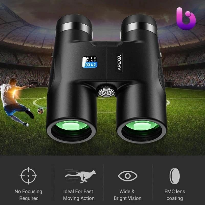 APEXEL 10x42 Auto Focus Folding Digital Waterproof Binoculars for Bird Watching Sightseeing Wildlife Watching