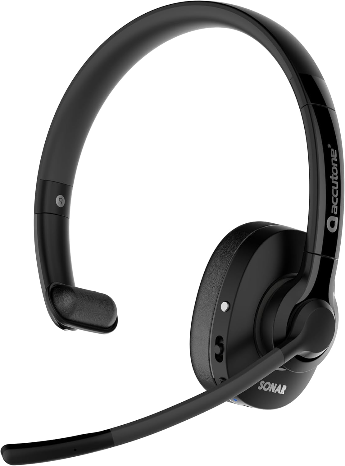 Accutone Sonar 60 Dual Bluetooth & USB kablet headset med støydempende mikrofon, lang batteritid for PC/Mac og telefoner