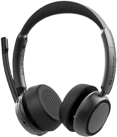 Accutone Sonar 85 Bluetooth trådløst headset med mikrofon, Bluetooth-headset med aktiv støydemping