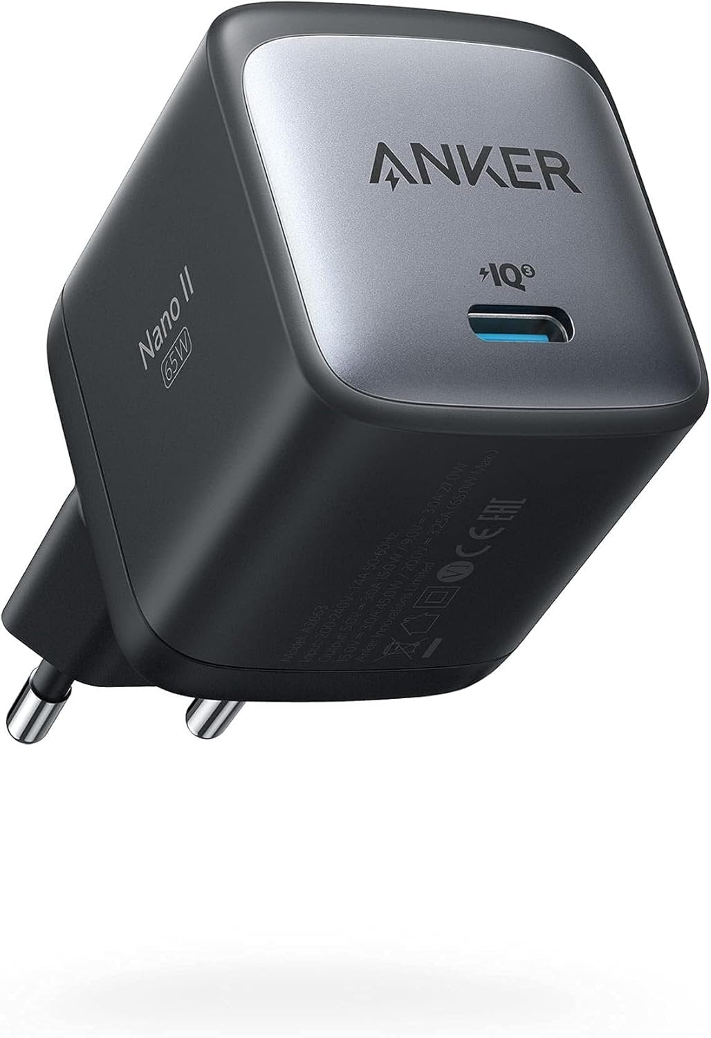 Anker 715 USB-C Lader Power Nano II 65W Hurtiglading GaN II Teknologi