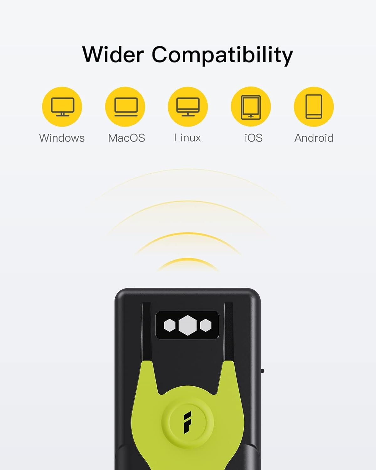 Bluetooth 2D Barcode Scanner with 2.4 GHz USB Adapter