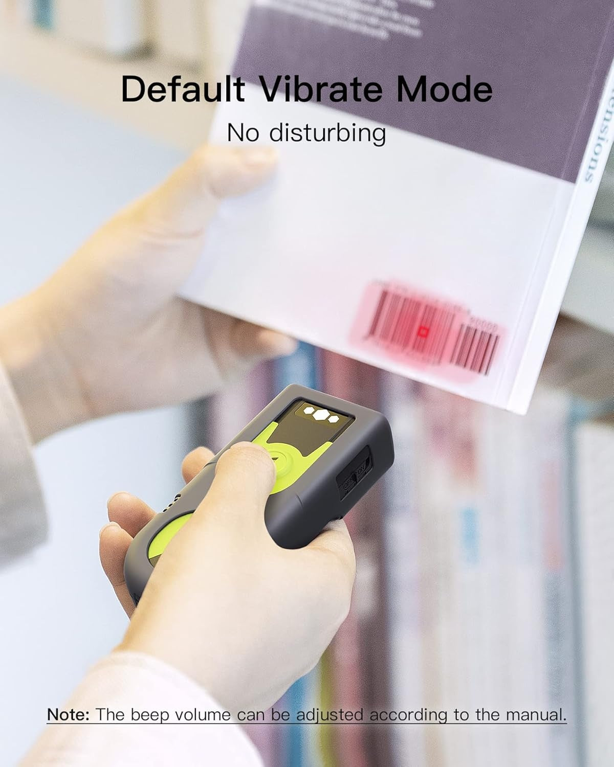 Bluetooth 2D Barcode Scanner with 2.4 GHz USB Adapter