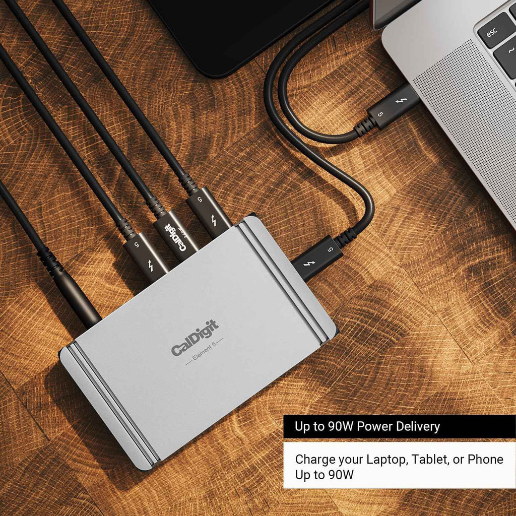 CalDigit E5 Thunderbolt 5 Element 5 Hub 9-porter 4x Thunderbolt 5/USB4