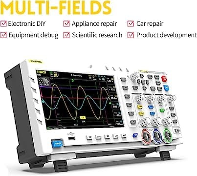 FNIRSI-1014D Desktop Oscilloskop 100MHZ*2 1GS/s 2 i 1 Dobbelt Kanal Digitalt Oscilloskop 10MHZ Signalgenerator