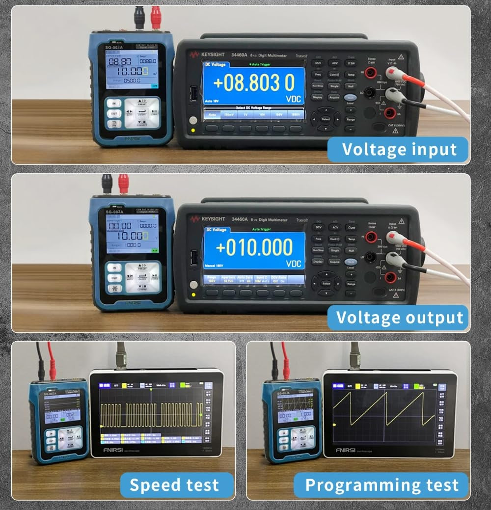 FNIRSI SG-003A Justerbar Strøm Spenning Simulator Signalgenerator