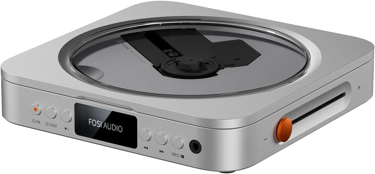 Fosi Audio Merak CD Player Portable Home Audio Desktop HiFi USB CD Ripping