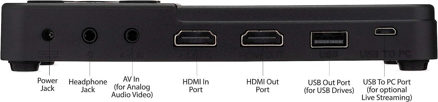 HD Videoopptaksboks 3,5" skjerm HDMI RCA VHS VCR DVD Hi8 videokameraer