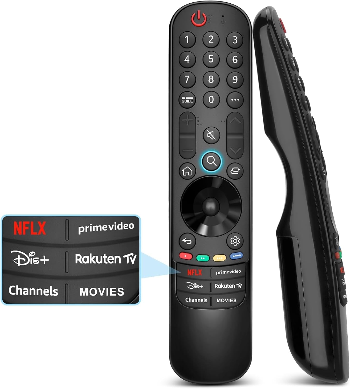 LG TV-fjernkontroll, universell for LG Magic Remote Smart TV uten tale- og pekefunksjon, erstatning for LG Original MR24GA, MR23GA, MR22GN og MR21GA