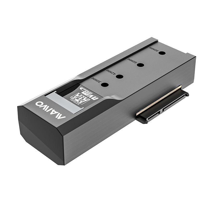 Maiwo USB-C-adapter for NVMe/SATA M.2 SSD og 2.5"/3.5" SATA HDD USB-C 3.2 10Gbps