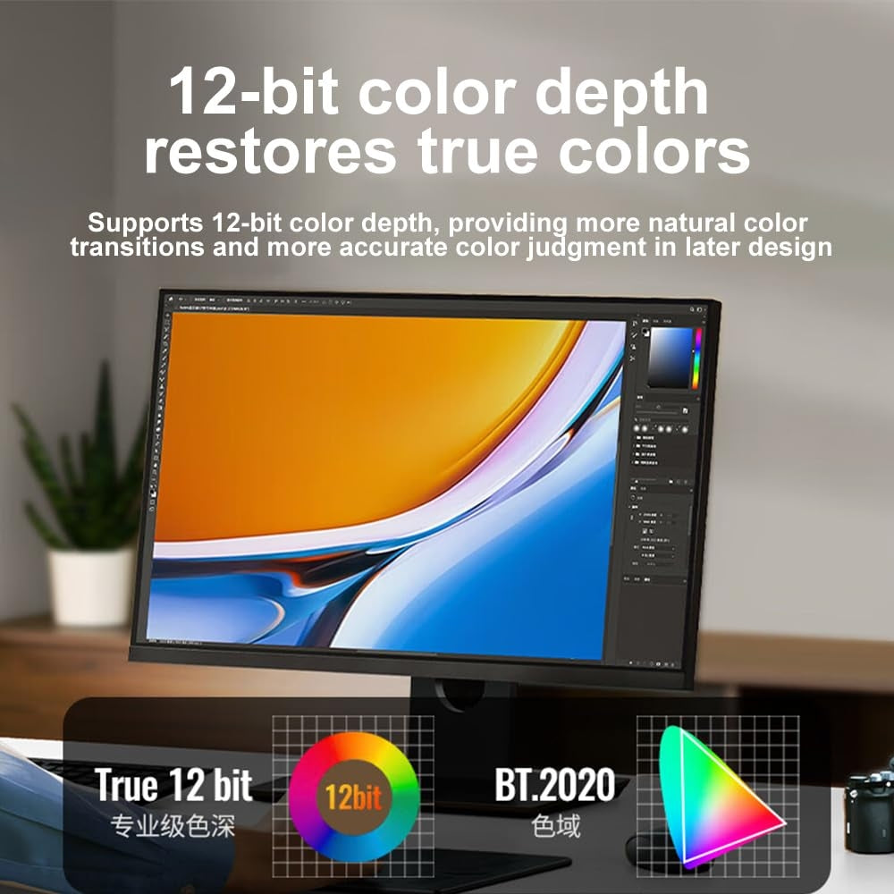 NÖRDIC 0,5m bidirektionell USB-C till DisplayPort 2.1 kabel 16K60Hz 8K240Hz/120Hz 4K240/165/144/60 HDR HDCP2.3