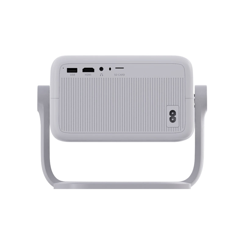 NÖRDIC 1080P Projektor Netflix-sertifisert 320 ANSI lumen 2.4/5G WiFi 6 støtte for iOS/Android