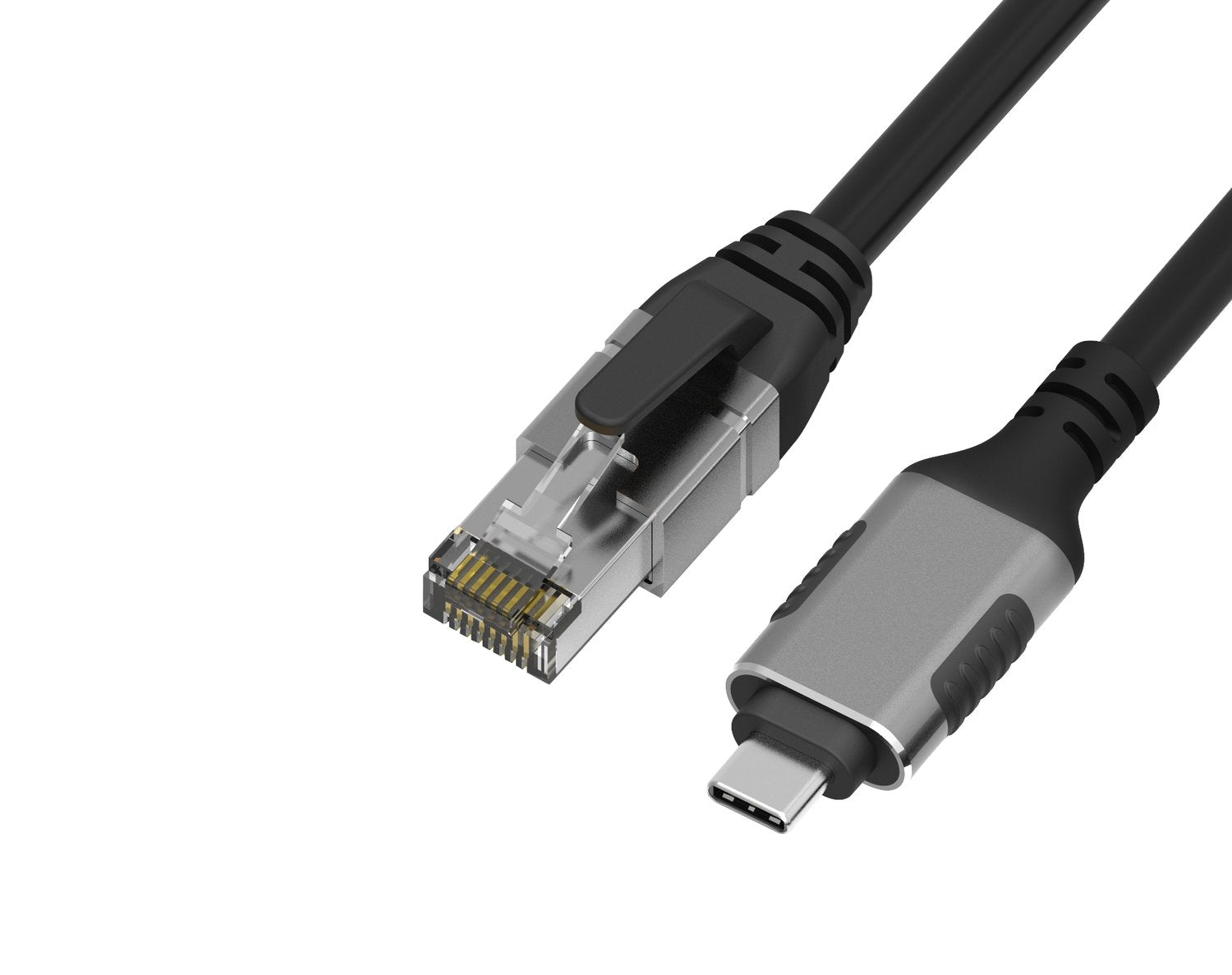 NÖRDIC 10m USB-C 3.1 til RJ45 1Gbps LAN Windows, MacOS, Linux, ChromeOS