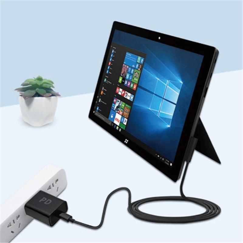 NÖRDIC 1,5m USB ladekabel 12V3A for Surface Pro 1/2