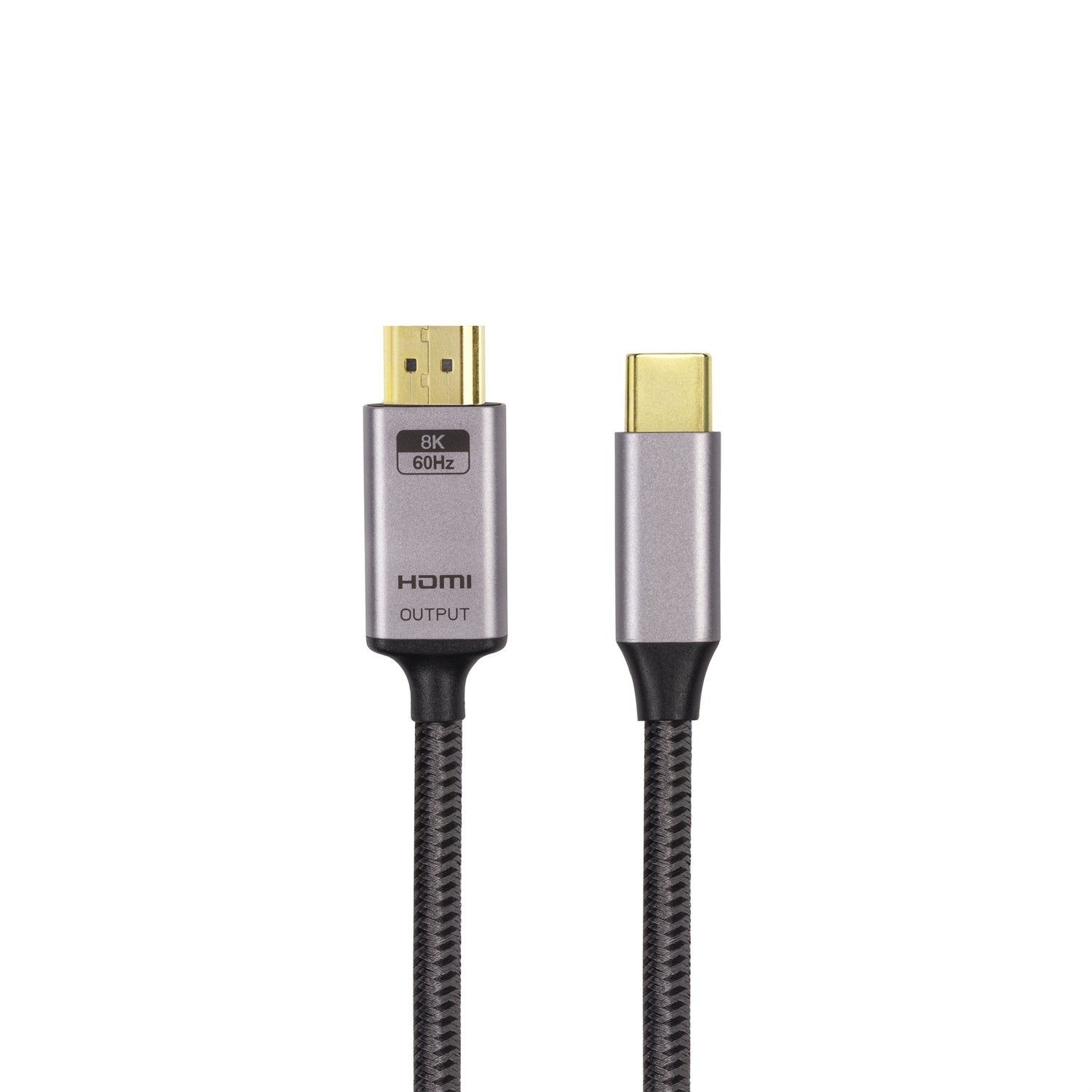 NÖRDIC 1m USBC til DP 1.4-kabel 8K30Hz 4K120Hz 32.4Gbps