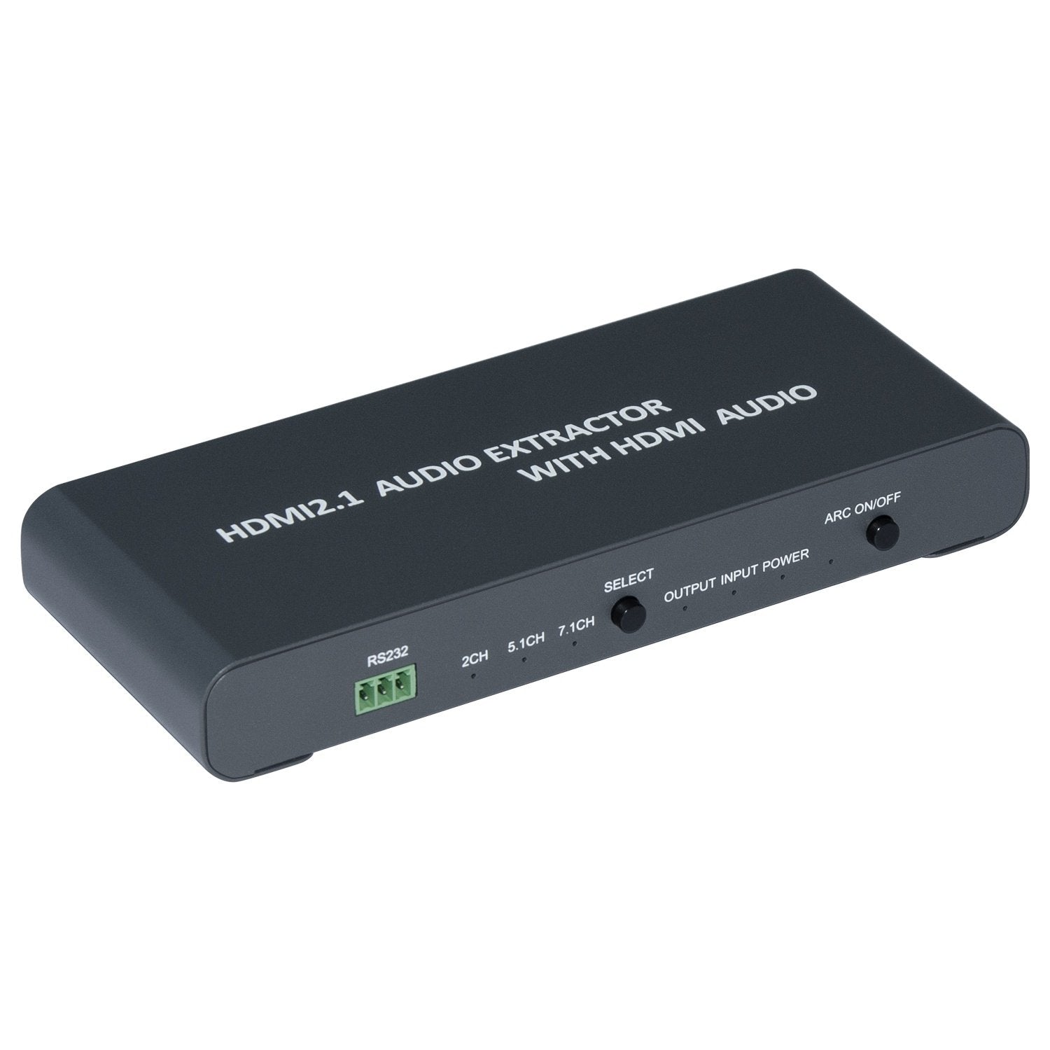 NÖRDIC 1 til 2 HDMI 2.1-ekstraktor med HDMI Audio SPDIF Stereo Dolby Atmos, DTS Master