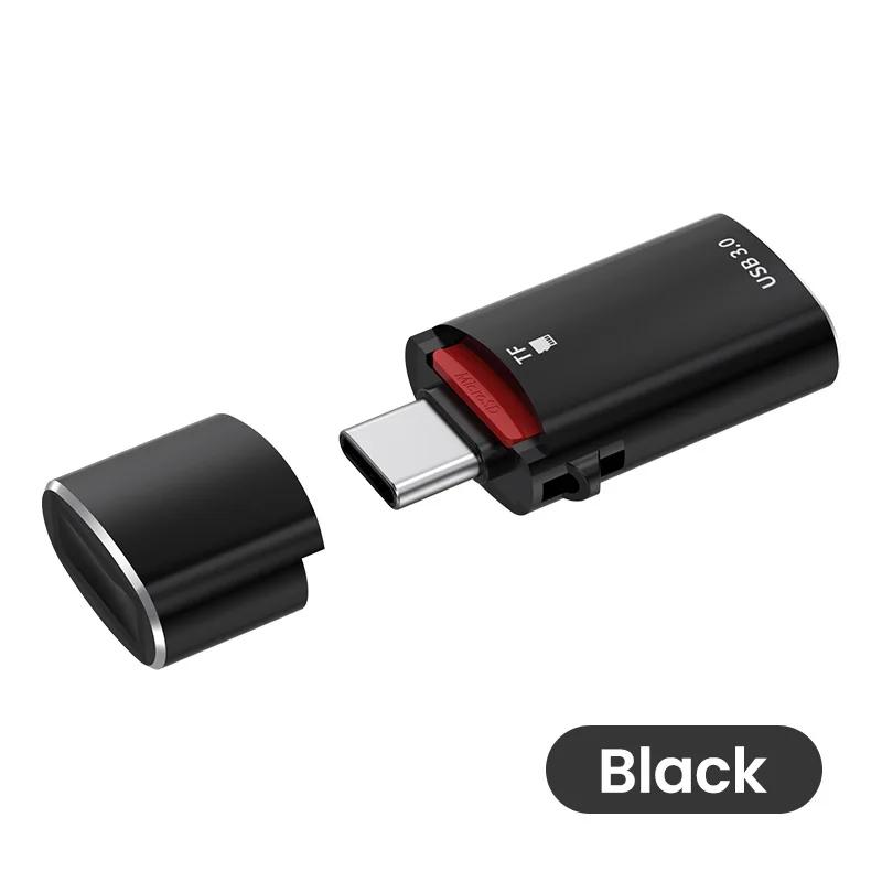 NÖRDIC 2-i-1 USB-C TF-kortleser og OTG USB-A 3.1-adapter