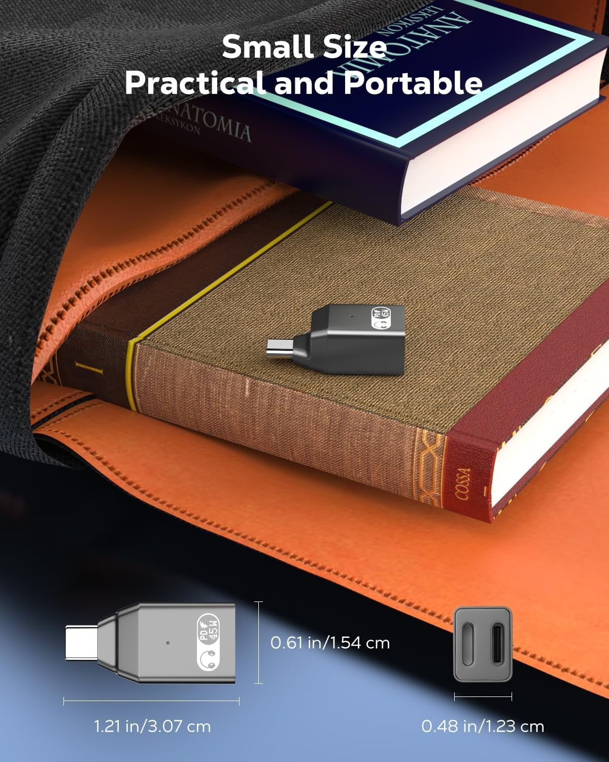 NÖRDIC USB-C til Lightning + USB-C-adapter for lyd og hurtiglading 45W