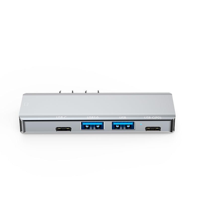 NÖRDIC 2 til 5 USB-C-dokkingstasjon for MacBook Pro og Air 1xHDMI 4K30Hz 1xUSB-C 1xUSB-C PD100W 1xUSB-A 3.0 1xUSB-A 2.0