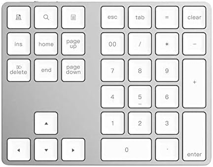 NÖRDIC USB-C Kablet numerisk tastatur, 34 taster, 2×USB-A + 1×USB-C for lading