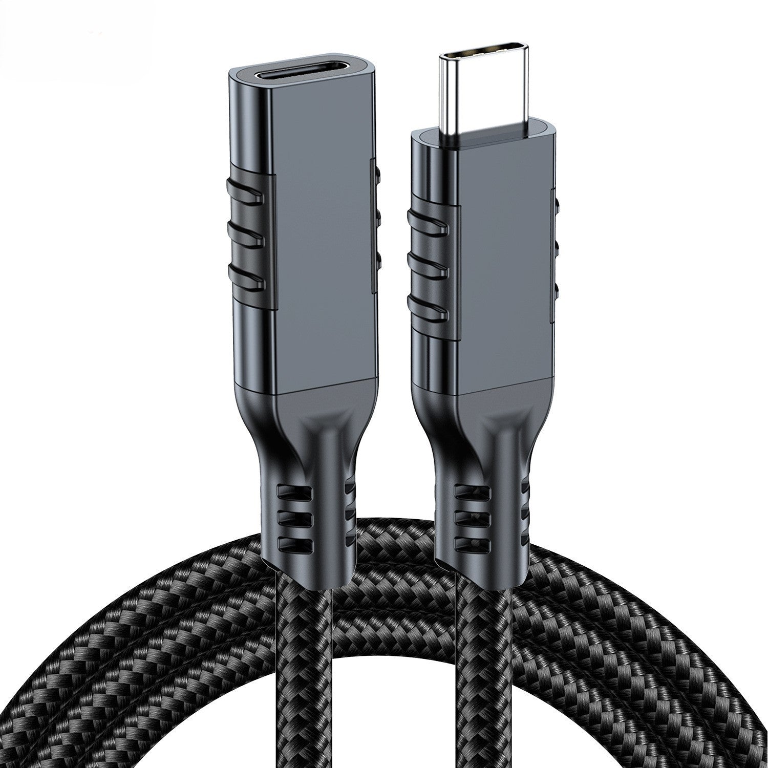 NÖRDIC 3m USB3.2 Gen2 20Gbps USB-C til C nylonflettet forlengelseskabel med Power Delivery 240W 4K60Hz