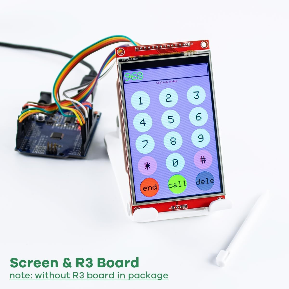 NÖRDIC 4,0" Touch Display Shield-modul, 480x320 TFT LCD-panel, SPI-seriell ST7796S med touch-penn, kompatibel med Arduino