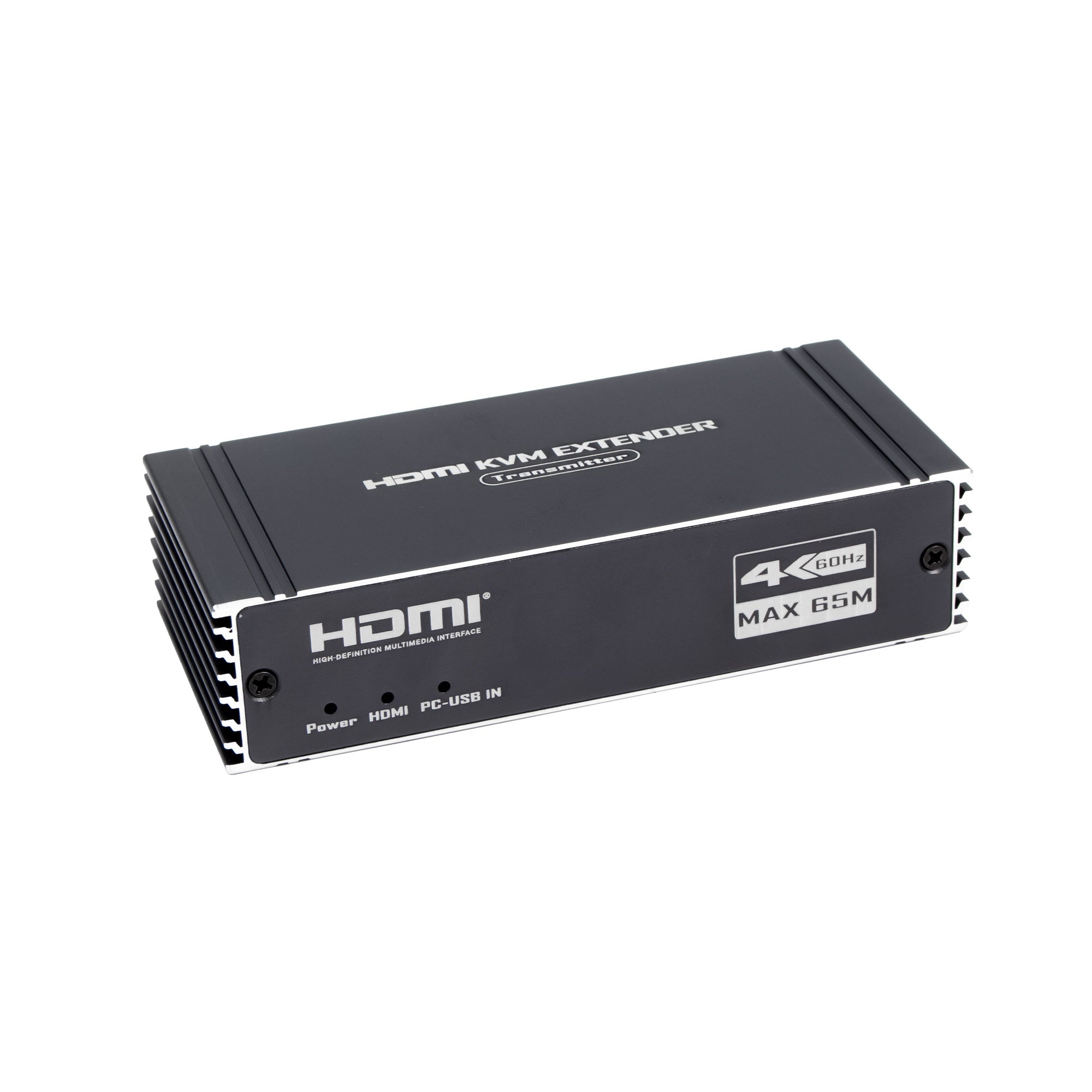 NÖRDIC 4K 60Hz 65 m HDMI KVM-forlenger med USB over Cat5e/Cat6 POC med loop-støtte for USB-tastatur og mus til PC-datamaskin