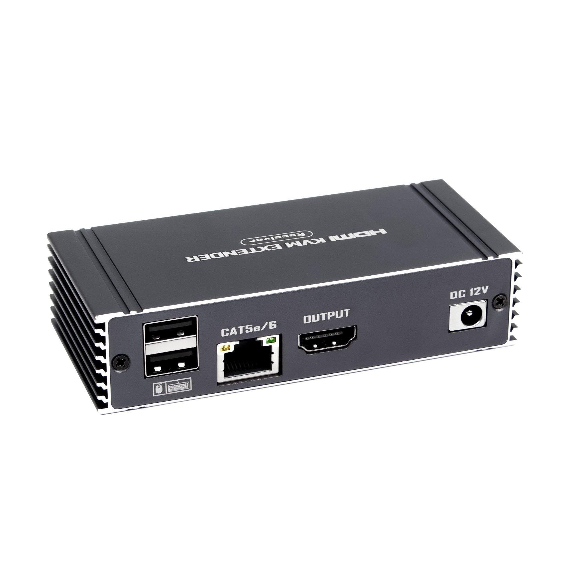 NÖRDIC 4K 60Hz 65 m HDMI KVM-forlenger med USB over Cat5e/Cat6 POC med loop-støtte for USB-tastatur og mus til PC-datamaskin