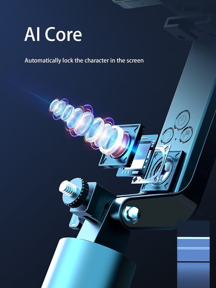 NÖRDIC AI Auto Face Tracking Selfie Stick - 360° Rotation + 270° Tilt, 4 in 1 Phone Tripod, 180cm Aluminum Alloy Tripod with 4 Legs