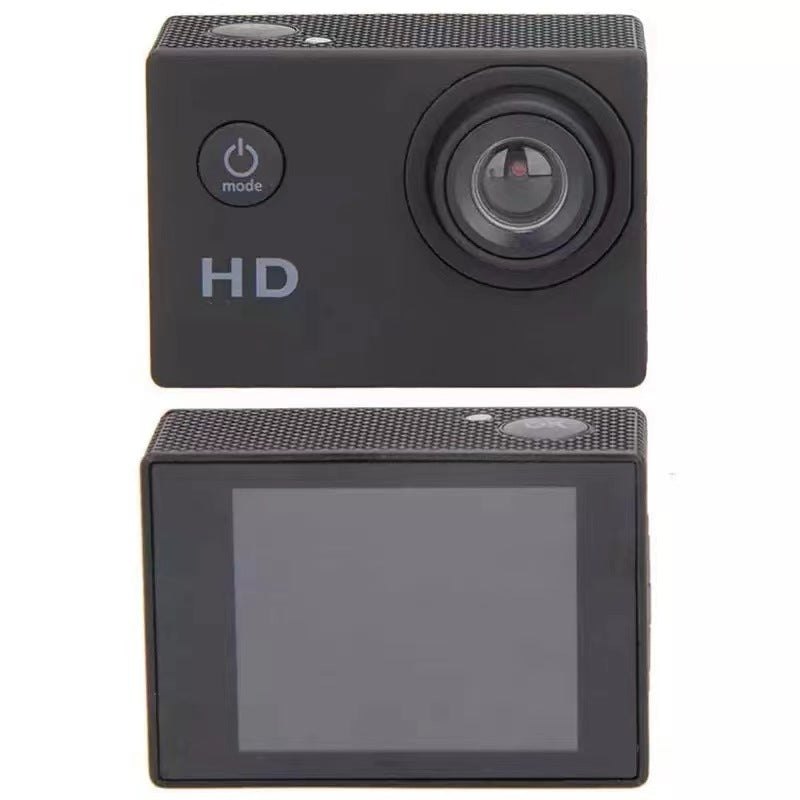 NÖRDIC Actionkamera 1080P 12MP Full HD 2,0" Skjerm WiFi, 30m vanntett