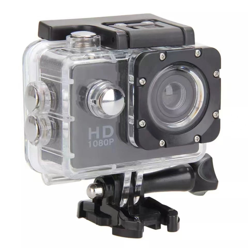 NÖRDIC Actionkamera 1080P 12MP Full HD 2,0" Skjerm WiFi, 30m vanntett