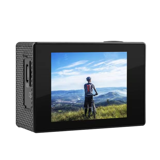 NÖRDIC Actionkamera 1080P 12MP Full HD 2,0" Skjerm WiFi, 30m vanntett