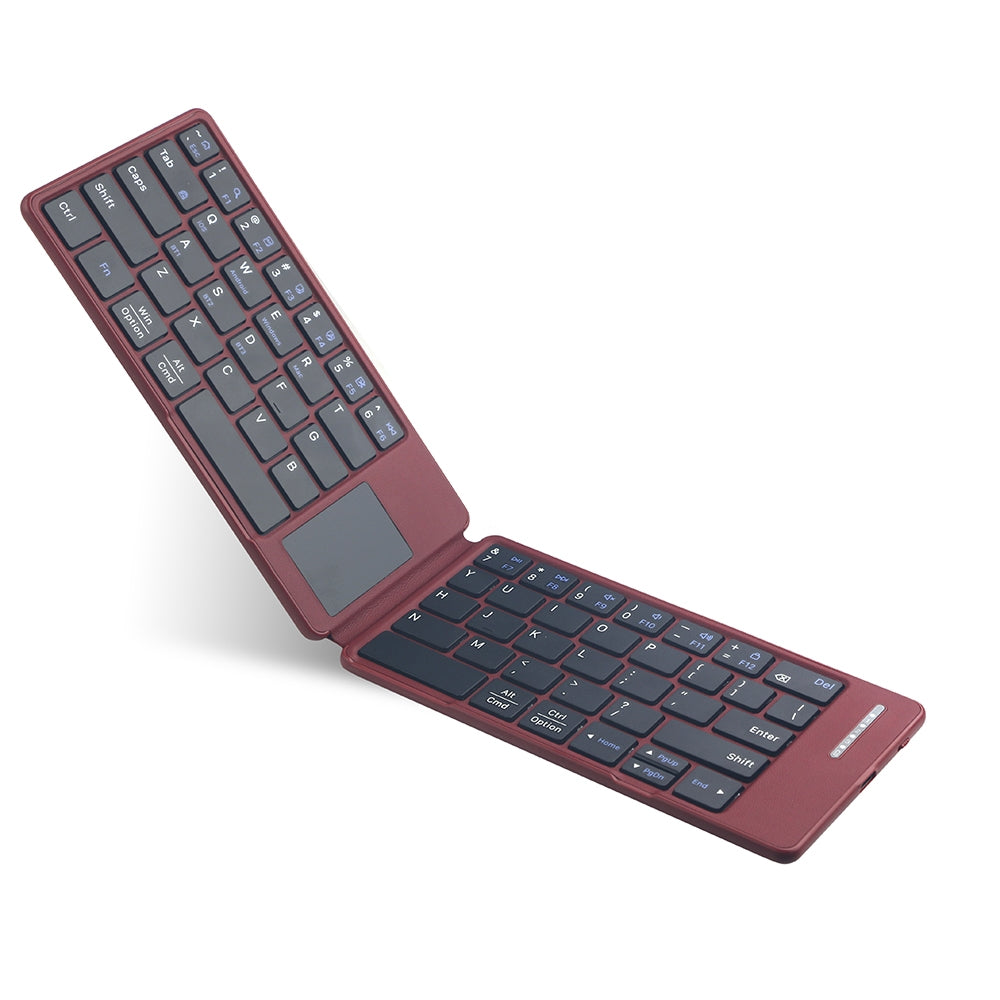 NÖRDIC Bluetooth-tastatur med touchpad, ultratynt og bærbart for Windows, Mac, iOS og Android, US-layout