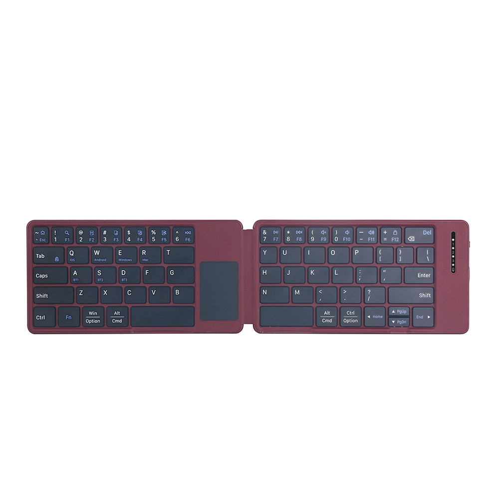 NÖRDIC Bluetooth-tastatur med touchpad, ultratynt og bærbart for Windows, Mac, iOS og Android, US-layout