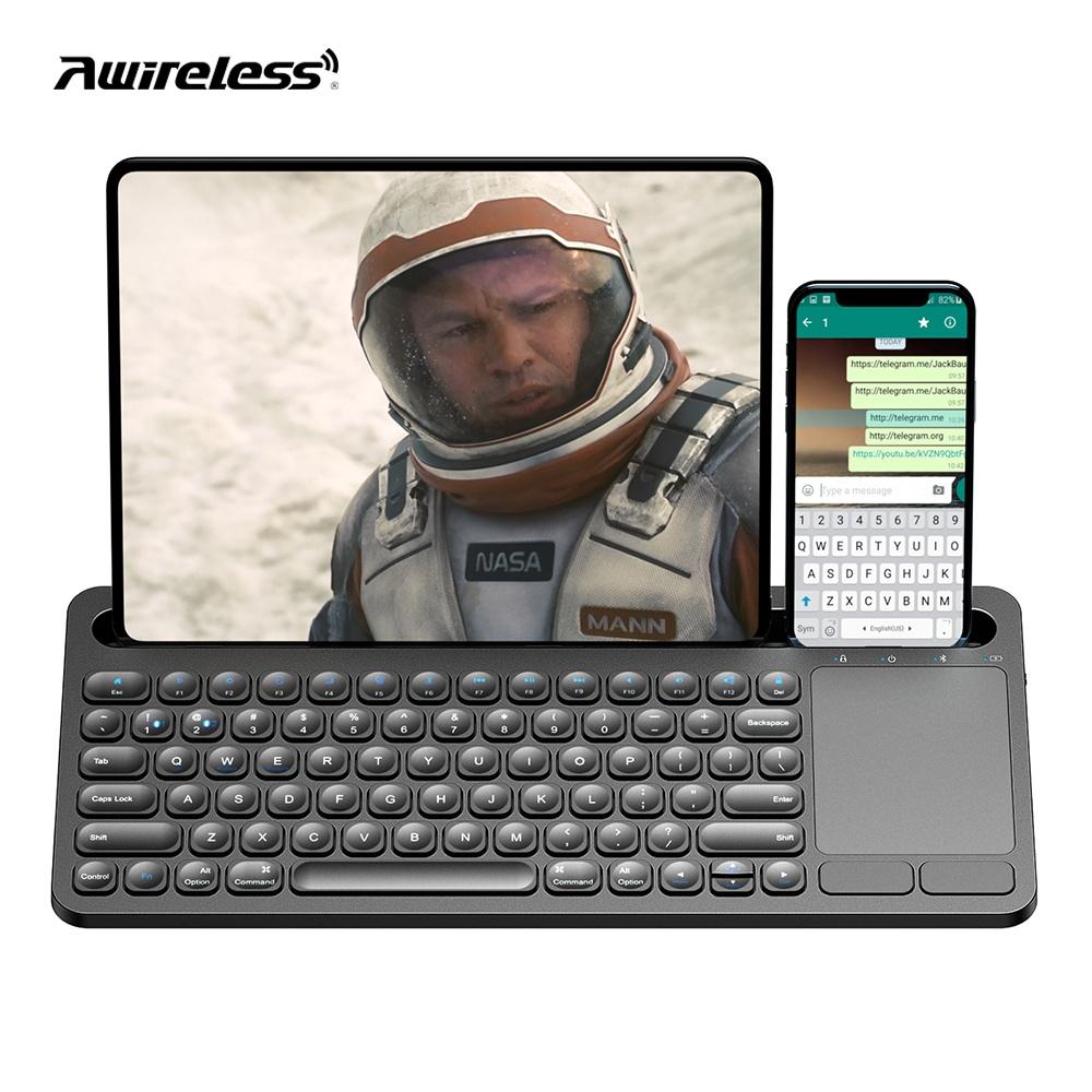 NÖRDIC Bluetooth-tastatur med pekeplate, amerikansk layout 78 taster