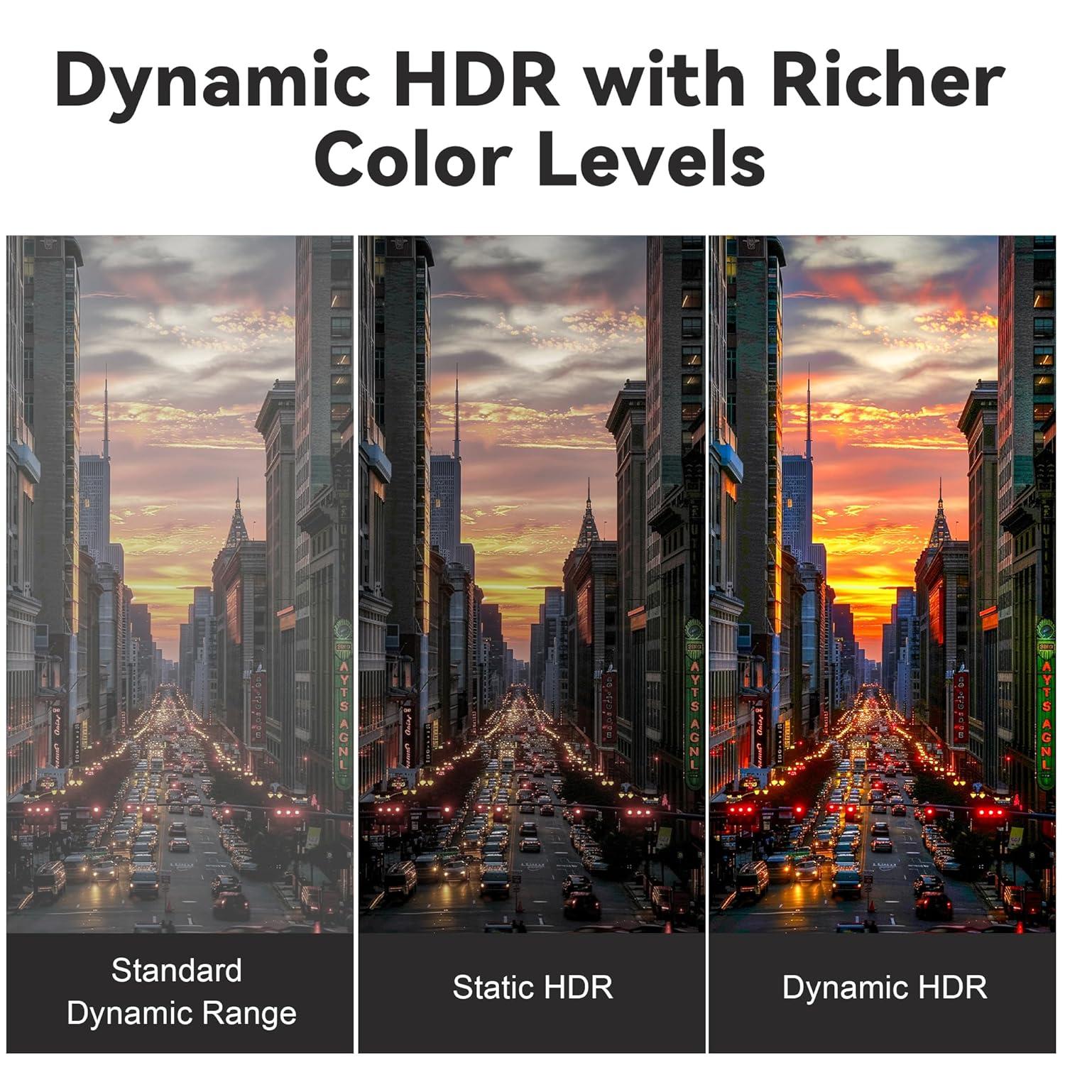NÖRDIC CERTIFIED 10m Ultra High Speed HDMI 2.1 aktiv AOC optisk fiberkabel 8K 60Hz 4K 120Hz 48Gbps Dynamic HDR, eARC, VRR
