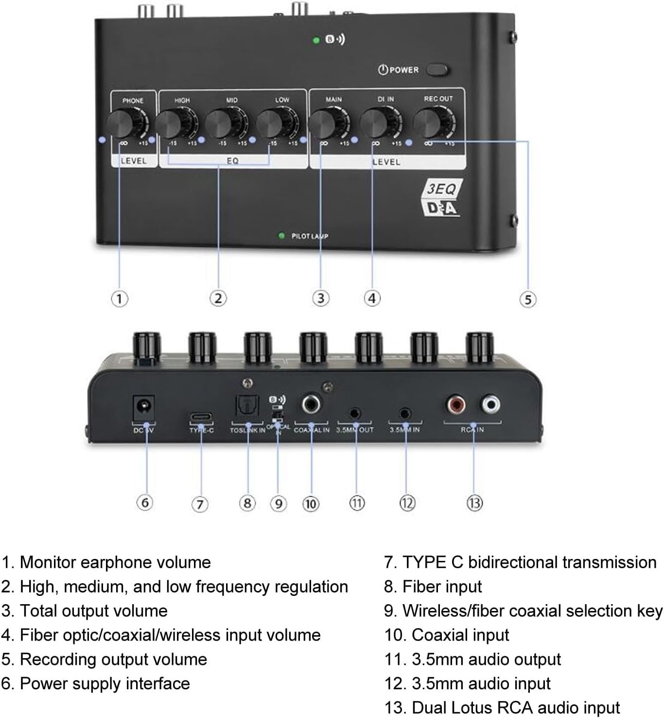 NÖRDIC Digital audio to analog convertor with bluetooth