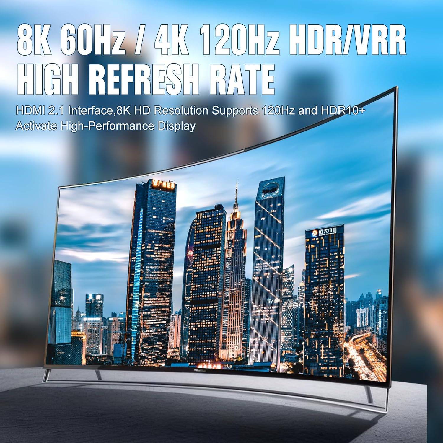 NÖRDIC HDMI 2.1-splitter 1 til 2 8K60Hz 4k120Hz