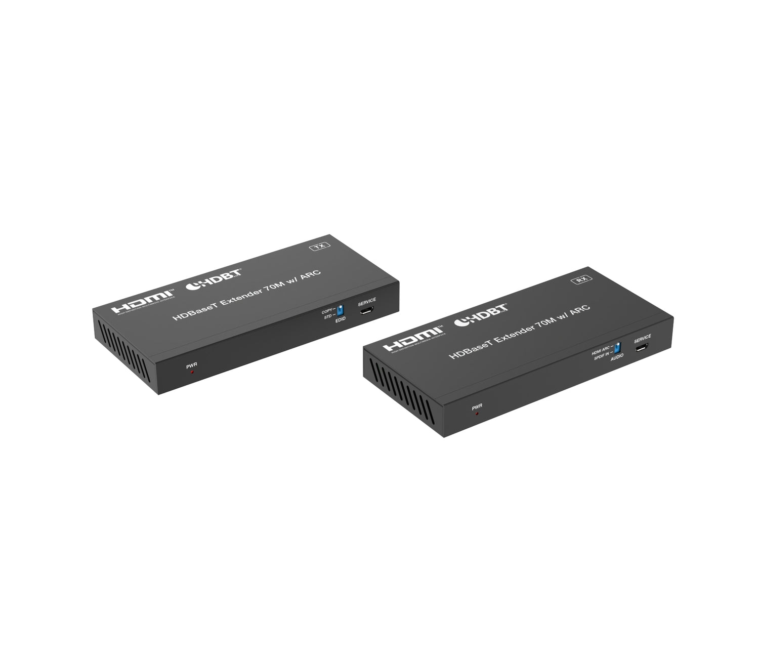 NÖRDIC HDMI 4K60 HDBaseT-forlenger med Toslink og ARC 70m CAT6