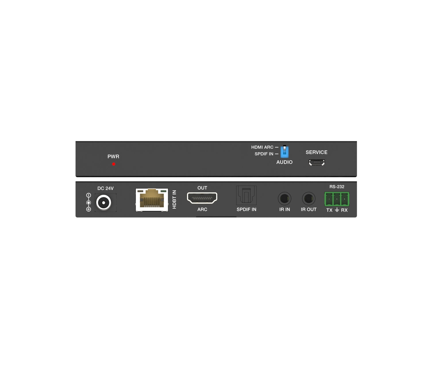 NÖRDIC HDMI 4K60 HDBaseT-forlenger med Toslink og ARC 70m CAT6