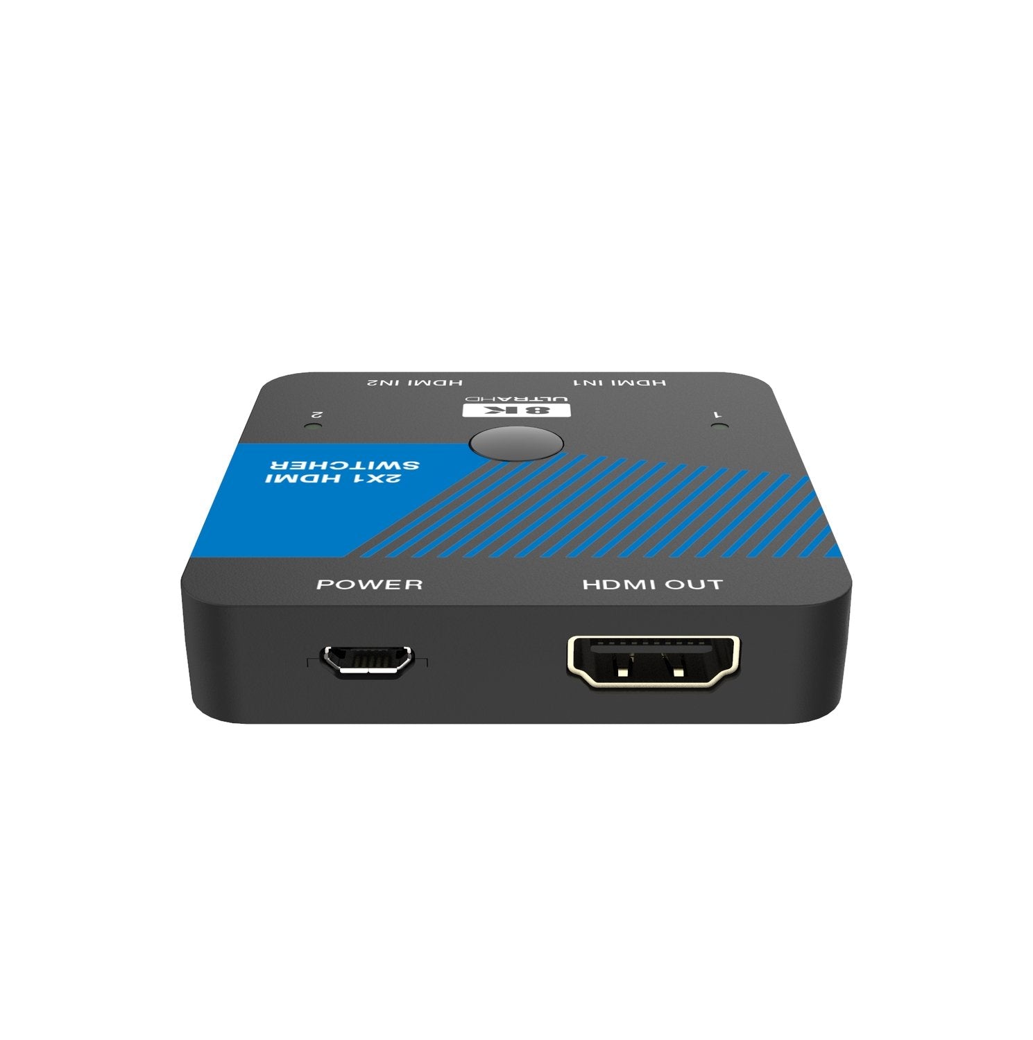 NÖRDIC HDMI 2.1 Switch 2 til 1 8K60Hz 4K120Hz CEC HDR Dolby Atmos, True HD, Digital Plus, DTS-HD Master