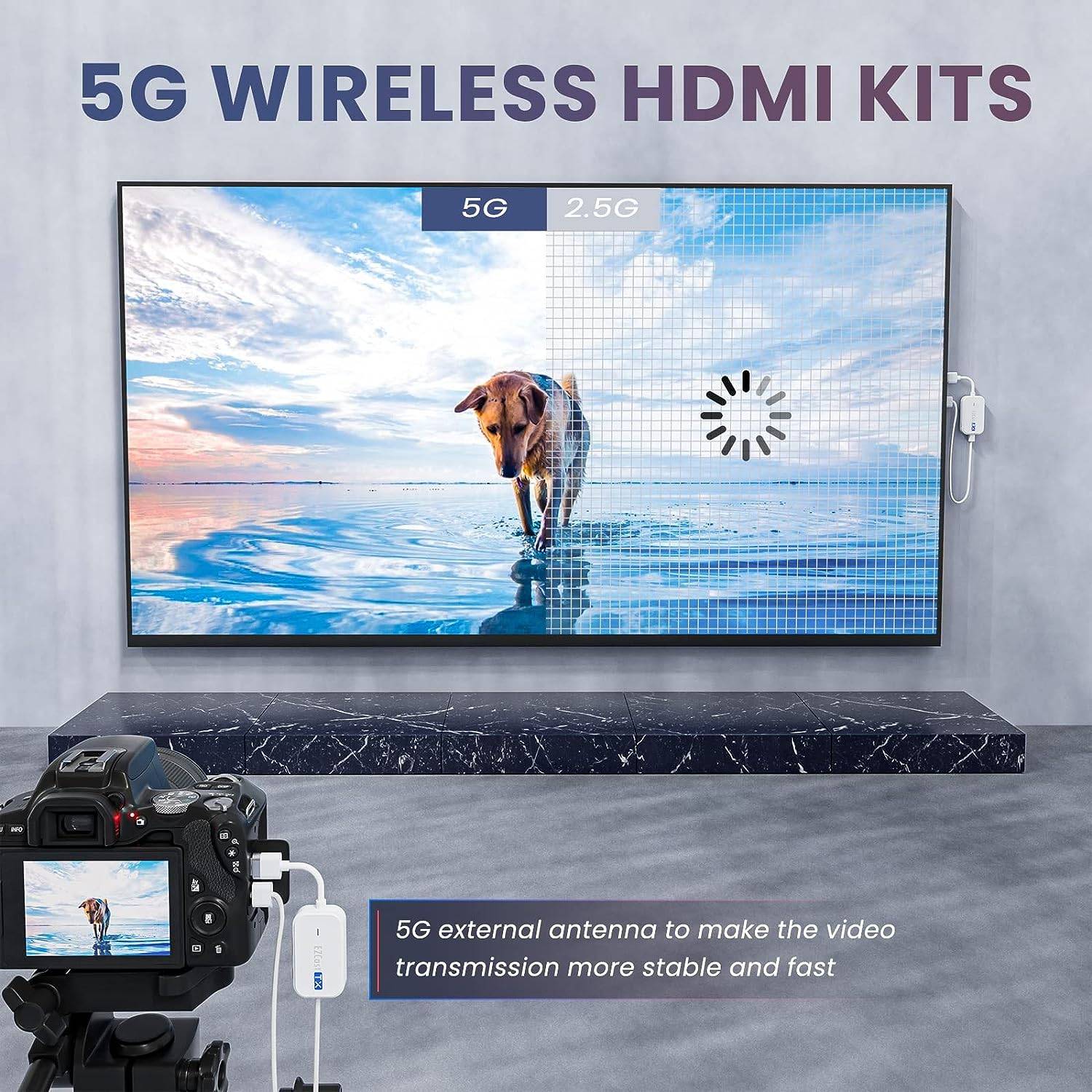 NÖRDIC HDMI Trådløs sender og mottaker 4K 30Hz 60m