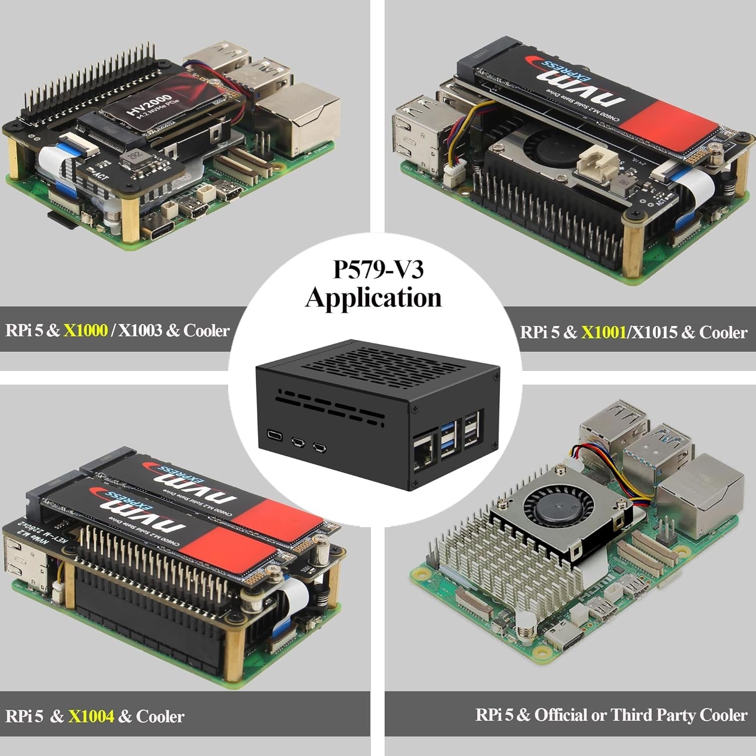 NÖRDIC Raspberry Pi 5-kabinett med støtte for PCIe M.2 NVMe SSD