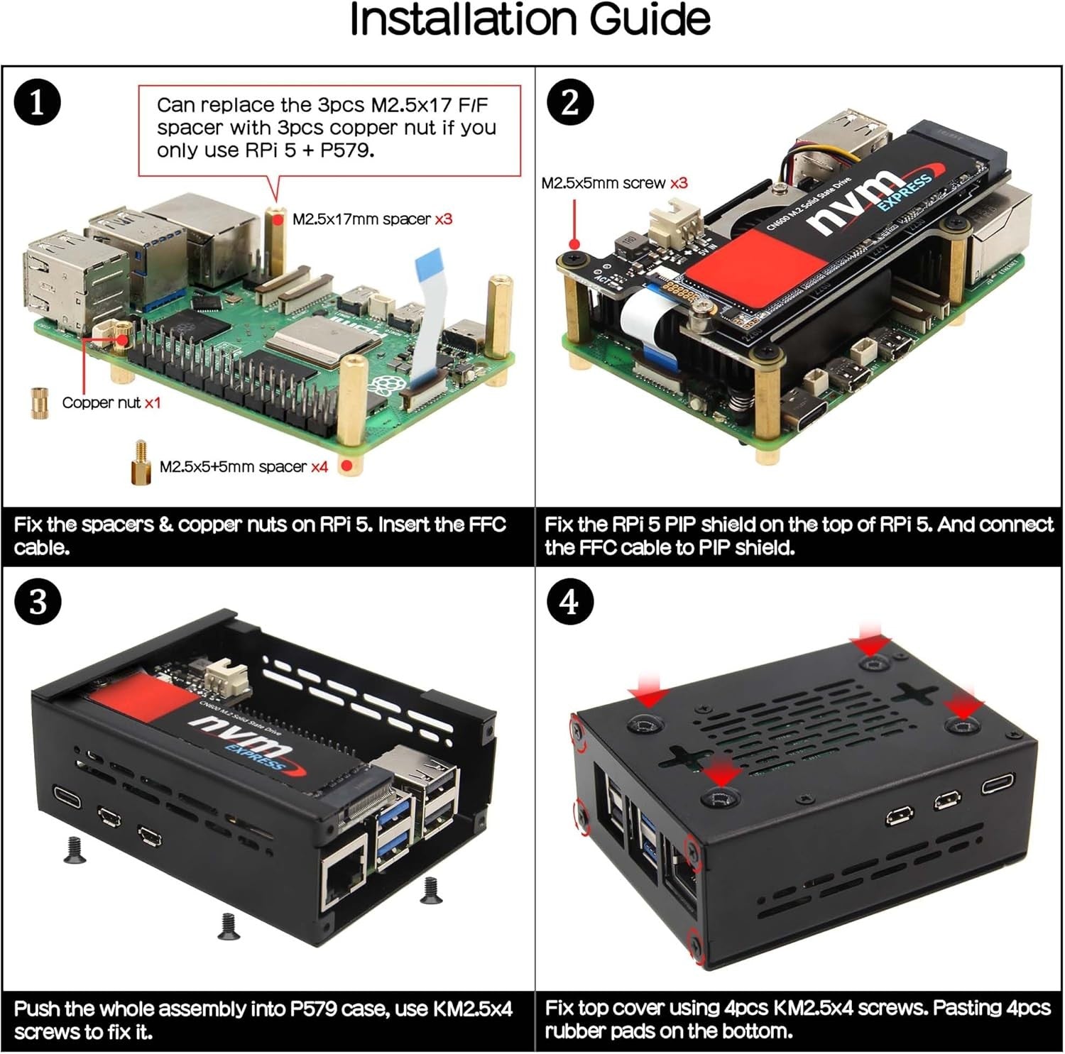 NÖRDIC Raspberry Pi 5-kabinett med støtte for PCIe M.2 NVMe SSD