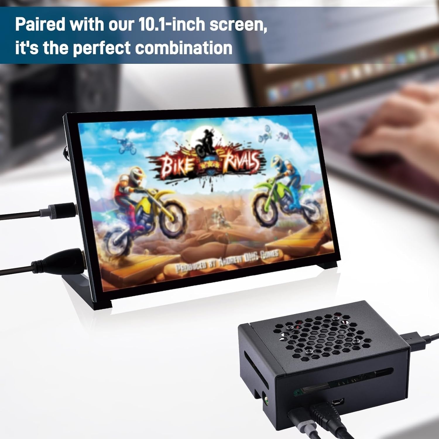 NÖRDIC Raspberry Pi 5-kabinett med Pi5-offisiell aktiv kjøler, støtte for PCIe M.2 NVMe SSD