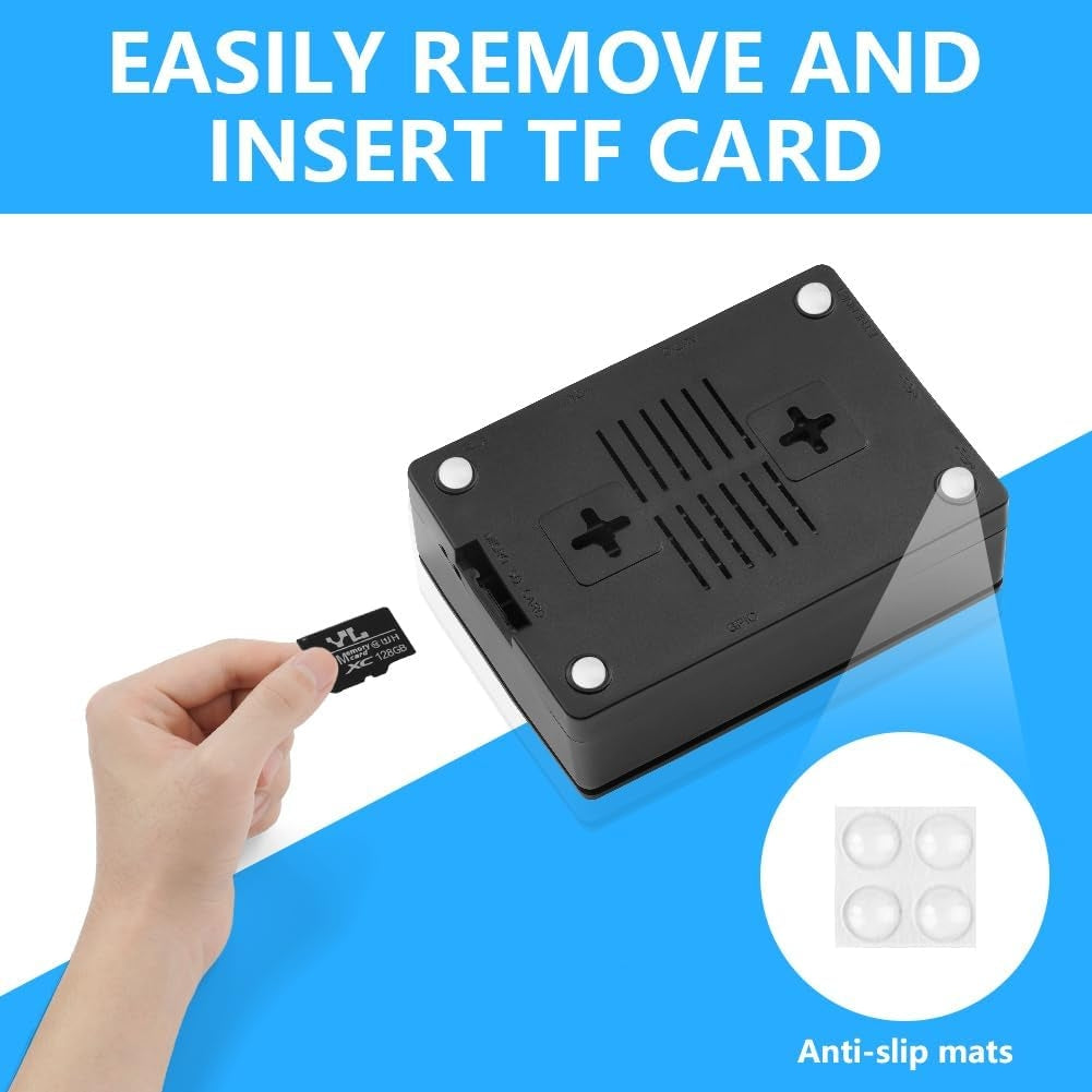 NÖRDIC Raspberry Pi 5-kabinett med Pi5-offisiell aktiv kjøler, støtte for PCIe M.2 NVMe SSD Shield Top, for Raspberry Pi 5 4GB/8GB
